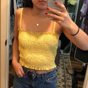 Brandy Melville yellow crop top